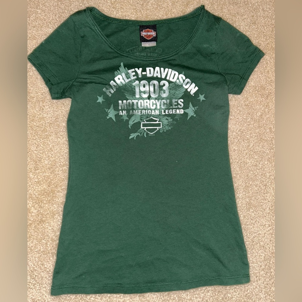 Harley-Davidson Green Graphic Tee